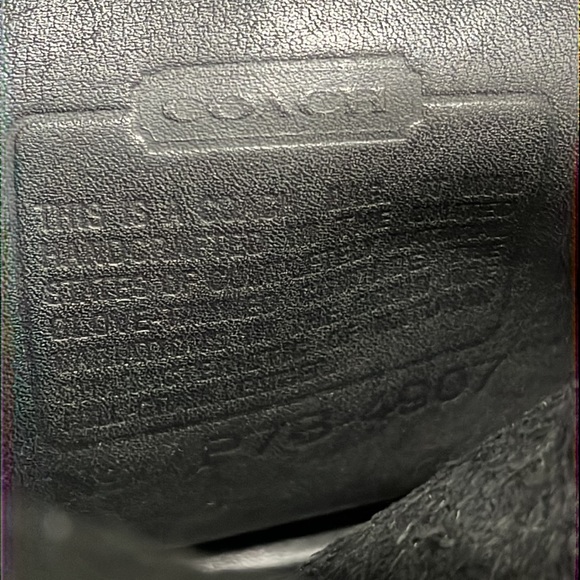 Vintage Black Leather Coach Flap Crossbody Bag - USA 4907 - Picture 8 of 16